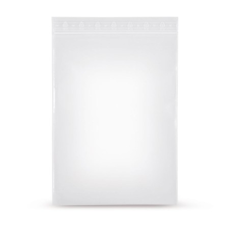 Sacchetti con chiusura a pressione in LDPE senza campo etichetta 50 micron (100 pz)